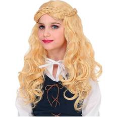 Barn - Historiska Peruker Widmann Medieval Girl Blonde Child Wig