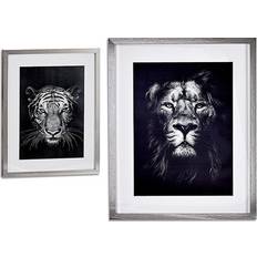 Glas Tavlor Gift Decor Lion Tiger (3 x 53 x 43 cm) (43 x 3 x 53 cm) Tavla