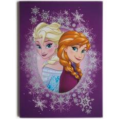 Disney Frozen Canvastavla- Elsa & Anna Lila 70x50 cm Tavla