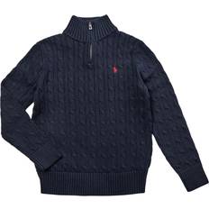M Stickade tröjor Barnkläder Polo Ralph Lauren Kid's Half-Zip Knit Sweater - Navy