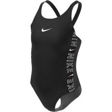Nike Swim Logo Tape Fastback One Piece Swimsuit Girls 128-140 Badkläder 2022
