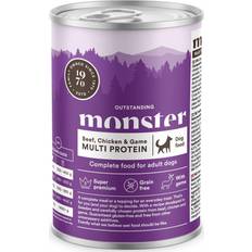 Monster Våtfoder Husdjur Monster Dog Multi Protein Beef, Chicken & Game 400