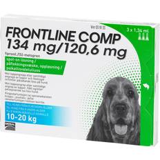Frontline Hundar - Päls- & Tandvårdsprodukter Husdjur Frontline Comp Spot-on Lösning 134 mg/120,6