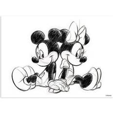 Disney Canvastavla Mickey&Minnie Sitting Tavla