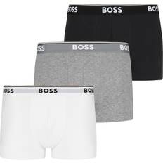 Hugo Boss Underkläder Hugo Boss Logo Waistbands Trunks 3-pack - White/Grey/Black