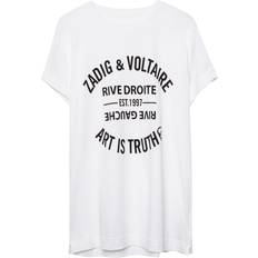 Zadig & Voltaire Dam Kläder Zadig & Voltaire Walk Blason Perm Cotton T-Shirt