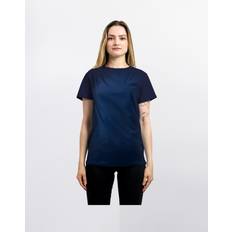 Bomull - Unisex Skjortor Slowmoose Ekologisk t-shirt, klassisk pasform, dam, Blue