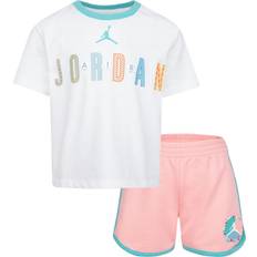Nike Kid's Jordan T-Shirt and Shorts Set - Bleached Coral (35B558-A6P)