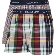 Gant Orange Kalsonger Gant Boxerkalsonger Checked Boxer Shorts 2-pack