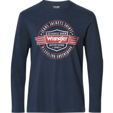 Wrangler Blåa - Bomull - Herr T-shirts Wrangler T-shirt Americana Tee