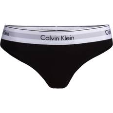 Calvin Klein Dam - Elastan/Lycra/Spandex Kläder Calvin Klein Modern Cotton Thong - Black