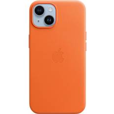 Apple Läder / Syntet Bumperskal Apple Leather Case with MagSafe for iPhone 14