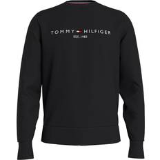 Tommy Hilfiger Herr - Sweatshirts Tröjor Tommy Hilfiger Logo Fleece Sweatshirt - Black