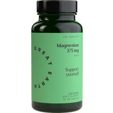 Ärtproteiner Vitaminer & Kosttillskott Great Earth Super Magnesium 375mg 100 st