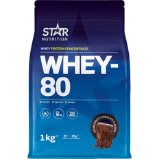 Star Nutrition D-vitaminer Vitaminer & Kosttillskott Star Nutrition Whey-80 Double Rich Chocolate 1kg