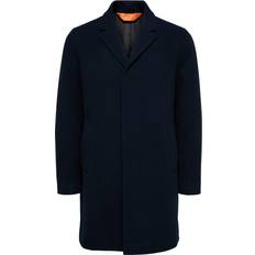 Herr - Polyester - Svarta Kappor & Rockar Selected Classic Wool Coat