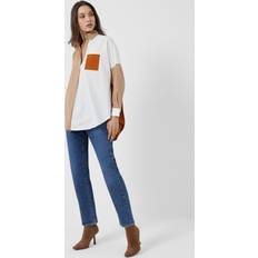 Dam - Multifärgade Skjortor French Connection poplin oversized shirt in colour block-Multi