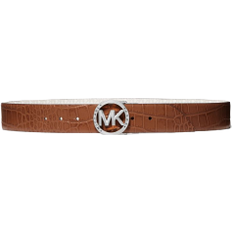 Michael Kors Accessoarer Michael Kors Reversible Logo and Crocodile Embossed Belt