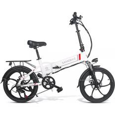 I hopfällbar cykel Samebike 20LVXD30 Folding 20 Inch Mini Electric Bike - White Unisex