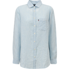 Blåa - Herr - Linneskjortor Lexington Isa Linen Shirt - Blue