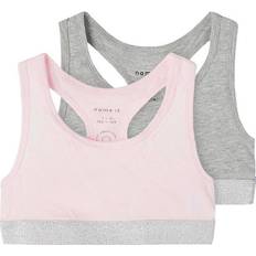 Name It Toppar Name It Short Top without Sleeves 2-pack - Barely Pink