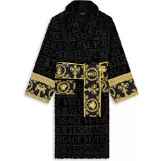 Versace I Heart Baroque Bath Robe - Black