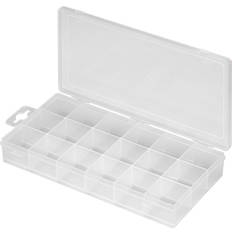Goobay Förvaringsbox, transparent plast, 18 fack Förvaringslåda