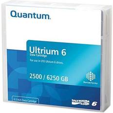 Quantum LTO-6 datakassett 2,50 TB (native) 6,25 TB (komprimerad) Tejplängd 846 m