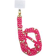 Celly Rosa Fodral Celly Lacetchain for Smartphone Neck Chain