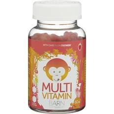 Jordgubbar Vitaminer & Mineraler Monkids Multivitamin Strawberry 60 st