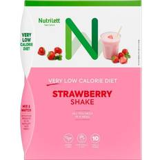Jordgubbar Viktkontroll & Detox Nutrilett VLCD Shake Strawberry 35g 10 st