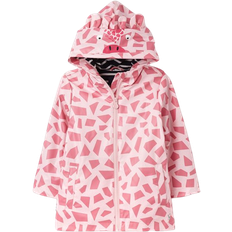 Joules Girl's Riverside Showerproof Character Rubberised Coat - Pink