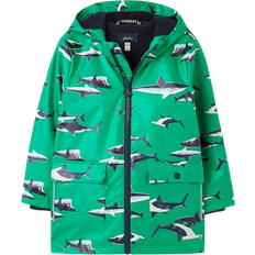 Joules Ytterkläder Barnkläder Joules Boy's Skipper Waterproof Recycled Jacket - Green Sharks