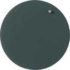 Naga Magnetisk glastavle cirkel 25 cm mørkegrøn Dark Green 27x3,5x27mm (1stk)