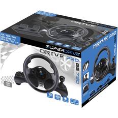 Trådlös - Xbox One Rattar & Racingkontroller Subsonic GS750 Superdrive Drive Pro Steering Wheel and Pedals (PS4/PC/Xbox One/Series X) - Black