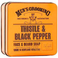Scottish Fine Soaps Thistle & Black Pepper Face & Beard Soap 100g