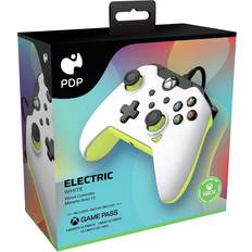 1 - Gröna - Xbox One Spelkontroller PDP Wired Controller (Xbox Series X ) - Electric White /Neon Green