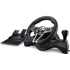 Nintendo Switch Rattar & Racingkontroller Kyzar Playstation 5 Steering Wheel – Rat & Pedal Set - Black