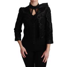 Dam - Silke/Siden Jackor Dolce & Gabbana Women's Floral Jacquard Blazer Silk Jacket