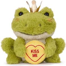 Posh Paws 37686 Swizzels Love Hearts Freddie The Frog, 'Kiss Me' 18 cm (7-tum) mjuk leksak, grön