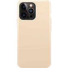 Xqisit Beige Mobiltillbehör Xqisit Silicone Case for iPhone 14 Pro Max