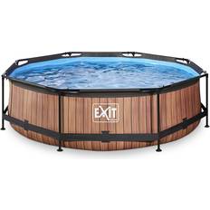 Exit Toys Round Wood Pool with Pump Ø3x0.76m