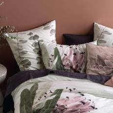 Linne - Svarta Sängkläder Linen House Alice 100% Cotton Pillowcase Pair MultiColoured Örngott Svart