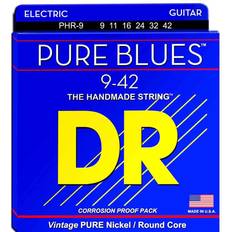 DR Strings PHR-9 Pure blues el-gitarrsträngar, 009-042