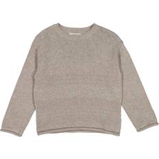 M Stickade tröjor Barnkläder Wheat Knit Pullover Gunnar - Warm Gray Melange