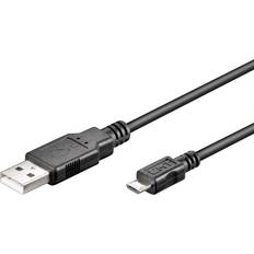 Båda kontakterna - USB-kabel Kablar Goobay USB A-USB Micro B 5m