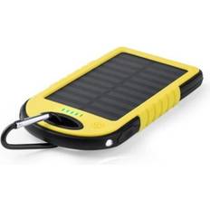 BigBuy Gadget Powerbank med solcellspanel gul/blå Blå