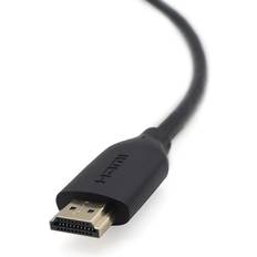 Belkin Guld - HDMI-kablar - Standard HDMI-Standard HDMI Belkin F3Y021 HDMI - HDMI High Speed with Ethernet 2m