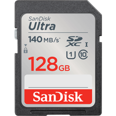 128 GB - SDXC Minneskort SanDisk Ultra SDXC Class 10 UHS-I U1 A1 140MB/s 128GB