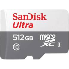 512 GB - microSDHC Minneskort SanDisk Ultra microSDXC Class 10 UHS-I 100MB/s 512GB